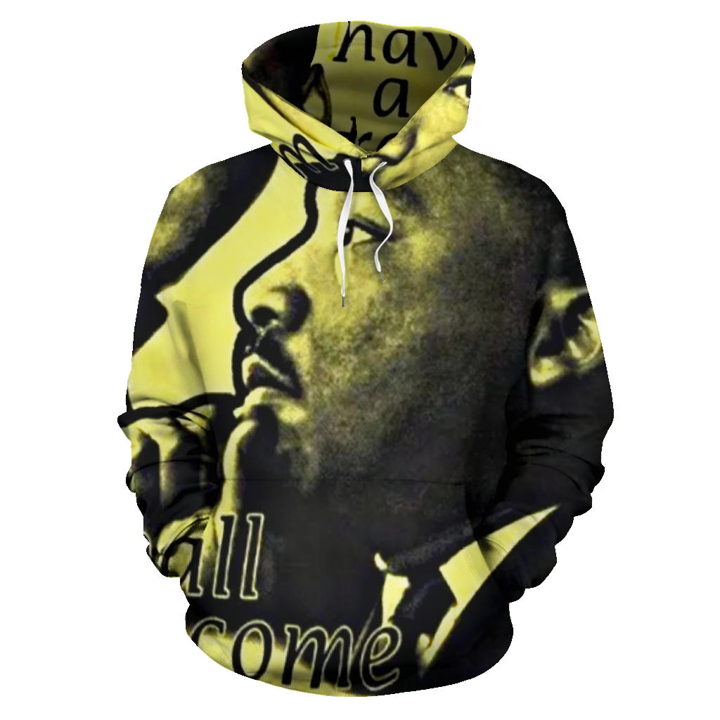 Martin Luther King Graffiti Yellow Hoodie - Main Image