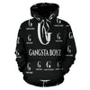 Gangsta Boyz Hip Hop Streetwear Silver Hoodie