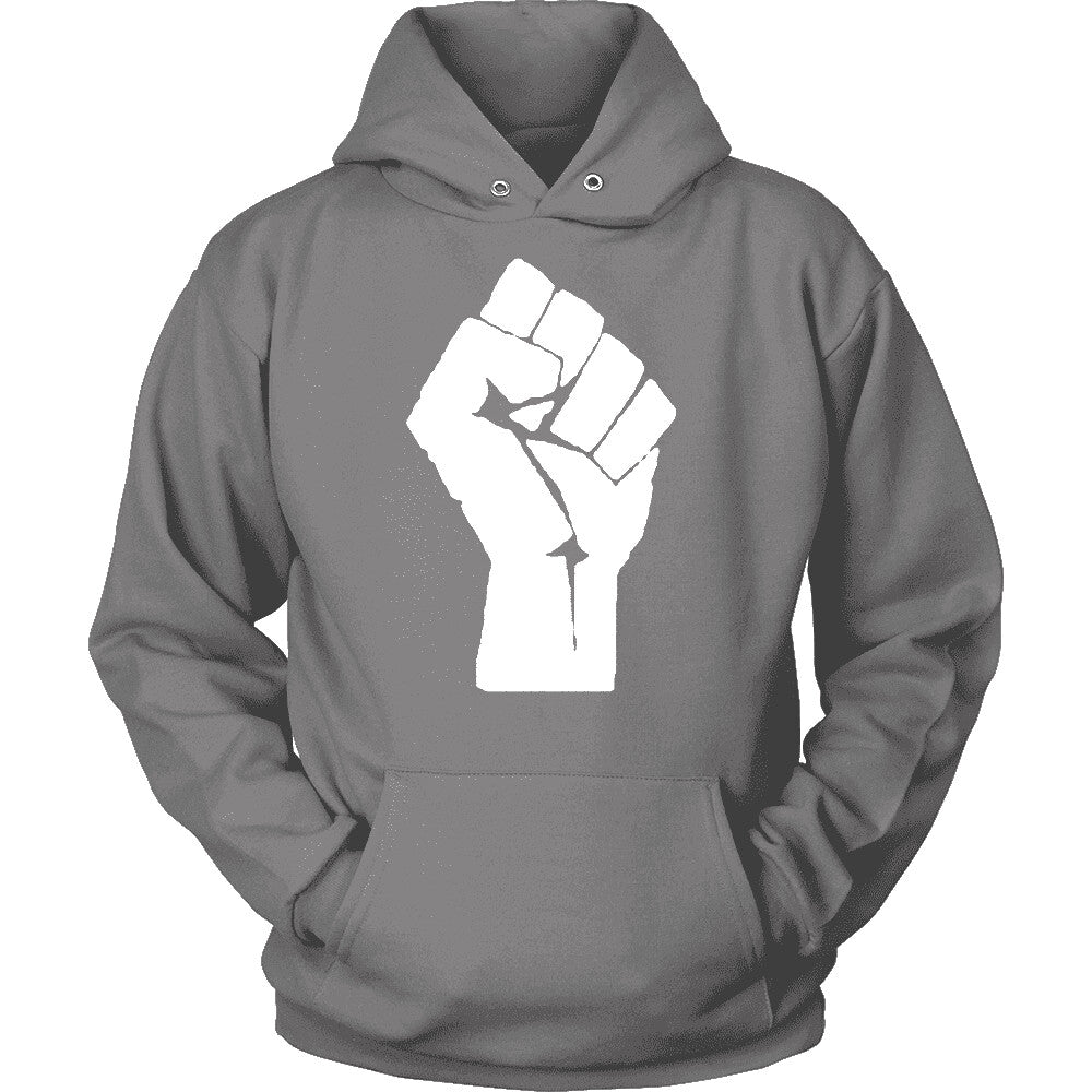Black power fist hoodie online