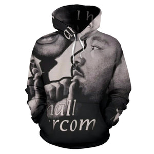 Dr. Martin Luther King Graffiti Black Hoodie