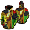 African Gold Colored Map Hoodie