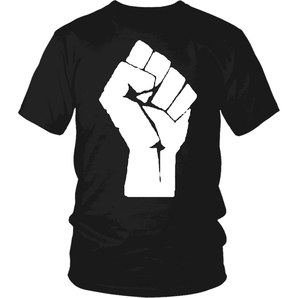 Hound diagonal pause Black Power Fist T-shirt